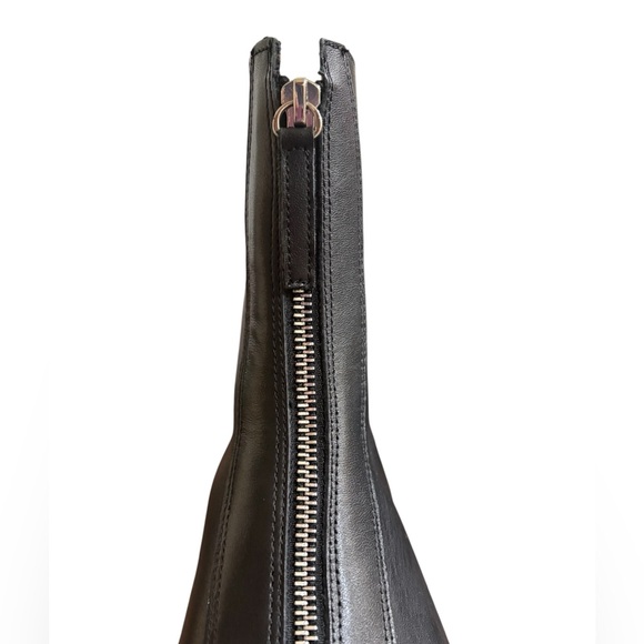 Steve Madden Jones Black Leather Front Zip Platform Ankle Boots Size 8 NWOB - Picture 7 of 11